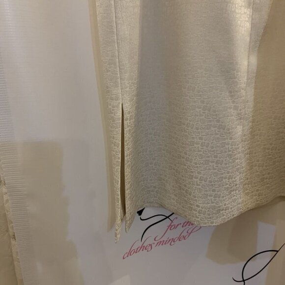 JOHN MEYER SKIRT SUIT. Size 12. Lined Beaded Embroidered Knee Length. DD. - Picture 8 of 10